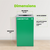 Alpine ALP4450-KIT-GRN-M-CB Square Recycling Gin  29 Gallons - Green Can, Mixed Opening Lid, for Cans/Bottles