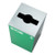 Alpine ALP4450-KIT-GRN-M-REC Square Recycling Bin  29 Gallons - Green Can, Mixed Opening Lid, for Recycling