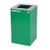 Alpine ALP4450-KIT-GRN-S-COM Square Recycling Bin  29 Gallons - Green Can, Square Opening Lid, for Compost