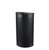 Alpine ALP438-12HR-BLK 12 Gallon Black Perforated Metal Half Round Decorative Waste Receptacle