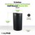 Alpine ALP438-12HR-BLK 12 Gallon Black Perforated Metal Half Round Decorative Waste Receptacle