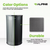 Alpine ALP438-12HR-BLK 12 Gallon Black Perforated Metal Half Round Decorative Waste Receptacle