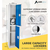 Alpine ADI629-202-BLU-DL 72" H x 12" W 2-Tier Steel Storage Locker with Digital Lock, Blue