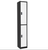 Alpine ADI629-202-B-W-DL 72" H x 12" W 2-Tier Steel Storage Locker with Digital Lock, Black and White