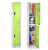 Alpine ADI629-202-GRN-DL 72" H x 12" W 2-Tier Steel Storage Locker with Digital Lock, Green