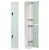 Alpine ADI629-202-MGRN-DL 72" H x 12" W 2-Tier Steel Storage Locker with Digital Lock, Misty Green