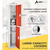 Alpine ADI629-202-RED-DL 72" H x 12" W 2-Tier Steel Storage Locker with Digital Lock, Red