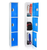 Alpine ADI629-203-BLU-DL 72" H x 12" W Triple Tier Steel Storage Locker with Digital Lock, Blue