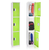 Alpine ADI629-203-GRN-DL 72" H x 12" W Triple Tier Steel Storage Locker with Digital Lock, Green