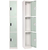 Alpine ADI629-203-MGRN-DL 72" H x 12" W Triple Tier Steel Storage Locker with Digital Lock, Misty Green