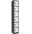 Alpine ADI629-206-B-W Large 6 Door Locker  Black Body With White Doors