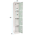 Alpine ADI629-204-MGRN-DL 72" H x 12" W 4-Tier Steel Storage Locker with Digital Lock, Misty Green
