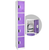 Alpine ADI629-204-PUR-DL 72" H x 12" W 4-Tier Steel Storage Locker with Digital Lock, Purple