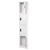 Alpine ADI629-204-WHI-DL 72" H x 12" W 4-Tier Steel Storage Locker with Digital Lock, White