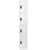 Alpine ADI629-204-WHI-DL 72" H x 12" W 4-Tier Steel Storage Locker with Digital Lock, White