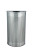 Alpine 12 Gallon Stainless Steel Perforated Half Round Decorative Waste Receptacle - ALP438-12HR-SS