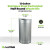 Alpine ALP438-12HR-SS 12 Gallon Stainless Steel Perforated Half Round Decorative Waste Receptacle