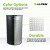 Alpine ALP438-12HR-SS 12 Gallon Stainless Steel Perforated Half Round Decorative Waste Receptacle