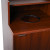 Alpine ALP476-DH-MA Mahogany Waste Receptacle Enclosure with Drop Hole and Tray Shelf