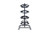 Alpine ADIKI300-02 AdirKids 8 Roll Capacity Craft Paper Classroom Horizontal Paper Roll Dispenser