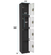 Alpine ADI629-204-B-W-PKG-2 Large 4 Door Locker  Black Body With White Doors 2-Pack