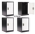 Alpine ADI629-02-BLK-PKG-4 24'' Locker for Kids - Black 4-Pack