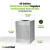 Alpine ALP438-40-SS 40 Gallon Stainless Steel Square Perforated Decorative Waste Receptacle