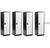 Alpine ADI629-01-B-W-PKG-4 48'' Locker for Kids  Black Body With White Doors 4-Pack