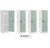 Alpine ADI629-01-MGRN-PKG-4 48'' Locker for Kids  Misty Green 4-Pack