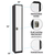 Alpine ADI629-201-B-W-PKG-4 Large Single Door Locker  Black Body With White Doors 4-Pack