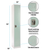 Alpine ADI629-201-MGRN-PKG-4 Large Single Door Locker  Misty Green 4-Pack