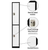 Alpine ADI629-202-B-W-PKG-4 Large 2 Door Locker  Black Body With White Doors 4-Pack