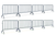 Alpine ADIPR202-01-4-2PK Interlocking Steel Barricade, Pack of 8