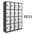 Alpine ADI629-204-B-W-PKG-4 Large 4 Door Locker  Black Body With White Doors 4-Pack