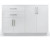 Alpine VivaComfort 48 Inch Base Cabinet with No-Sink Cutout - Grey - ADIME902-BASE-48-NS-GRY