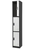 Alpine ADI629-203-B-W-DL-4PK 72" H x 12" W Triple Tier Steel Storage Locker with Digital Lock, Black and White, Pack of 4