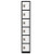 Alpine ADI629-206-BLK-4PK 72 in. x 12 in. x 12 in. 6-Compartment Steel Tier Key Lock Storage Locker in Black 4 Pack