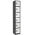 Alpine ADI629-206-BLK-4PK 72 in. x 12 in. x 12 in. 6-Compartment Steel Tier Key Lock Storage Locker in Black 4 Pack