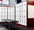 Alpine ADI629-204-WHI-DL-4PK 72" H x 12" W 4-Tier Steel Storage Locker with Digital Lock, White, Pack of 4