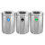 Alpine 50 Gallon Stainless Steel Compost Bin, Recycling Can, and Trash Receptacle - ALP475-50-R-T-CO