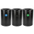 Alpine ALP475-50-BLK-R-T-CO 50 Gallon Stainless Steel Compost Bin, Recycling Can, and Trash Receptacle (Black)