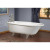 Cheviot Traditional Tub, 61'', White, 3-3/8'' Wall Drilling, Polished Nickel Feet - 2102-WW-PN