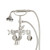 Cheviot Wall Mount Tub Filler W/ Hand Shower, Cross Handles, Polished Nickel - 5115-PN