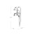 Cheviot Wall Mount Tub Filler W/ Hand Shower, Cross Handles, Satin Brass - 5100-SB