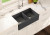 Cheviot Ramsay Double Fireclay Kitchen Sink, 33" x 19", Matte Black - 1902-MB