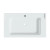 Cheviot Valarte Console Sink, 26", White, 8" Drilling, Chrome Legs - 351-WH-8-CH