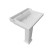 Cheviot Valarte Pedestal Sink, 31 1/4" x 20 7/8", White, Single Hole Drilling - 356-WH-1
