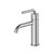 Fine Fixtures Round Single Hole Bathroom Faucet - Satin Nickel - FAM6SN