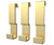 Swanstone Odile Suite Clip On Small Hooks in Brushed Gold - Pack of 3 - SMHK10045089.343 Swanstone Odile Suite Clip On Small Hooks in Brushed Gold - Pack of 3 - SMHK10045089.343