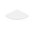 Swanstone ES-8 8 1/2" x 8" x 1 1/4" Aerie Shower or Bath Corner Shelf in White - ES80000.010
